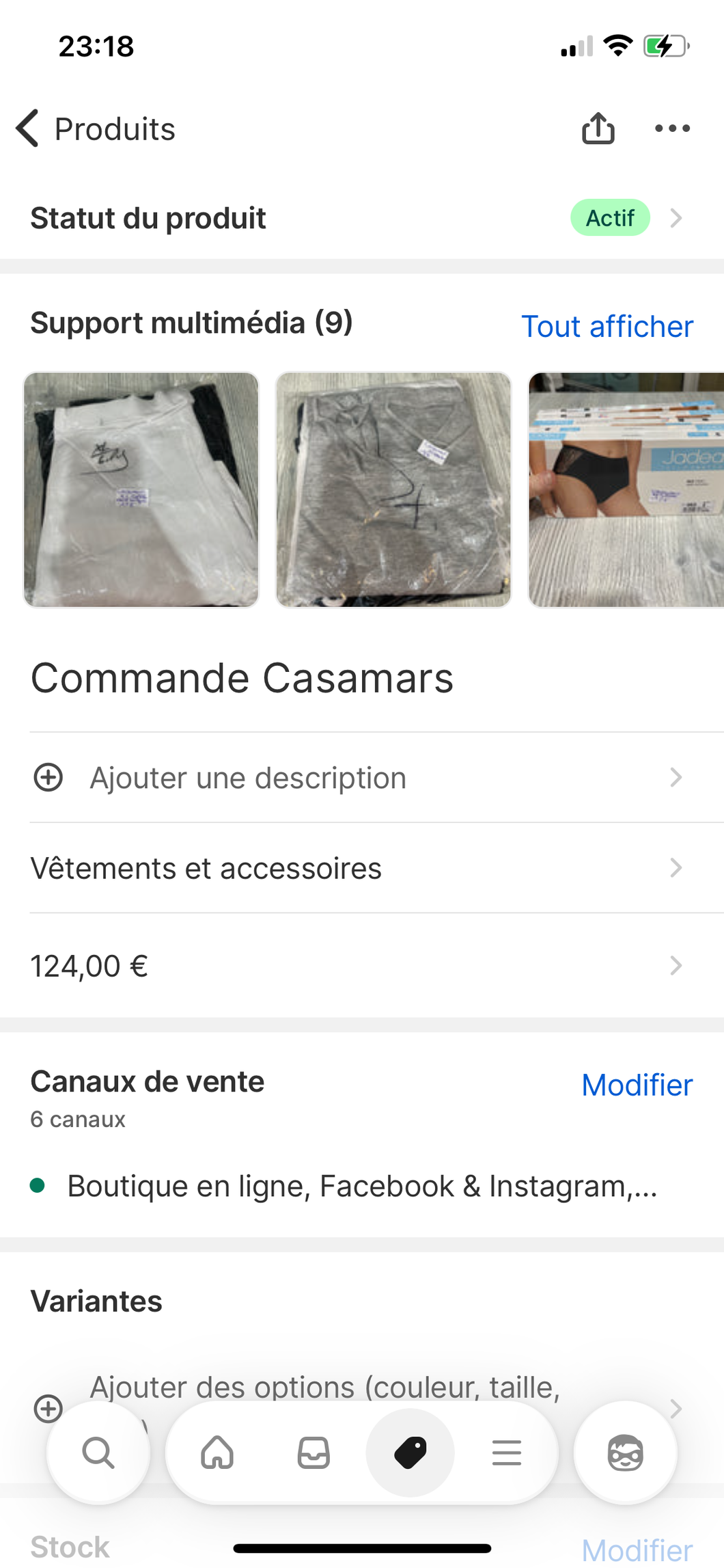 Commande Casamars