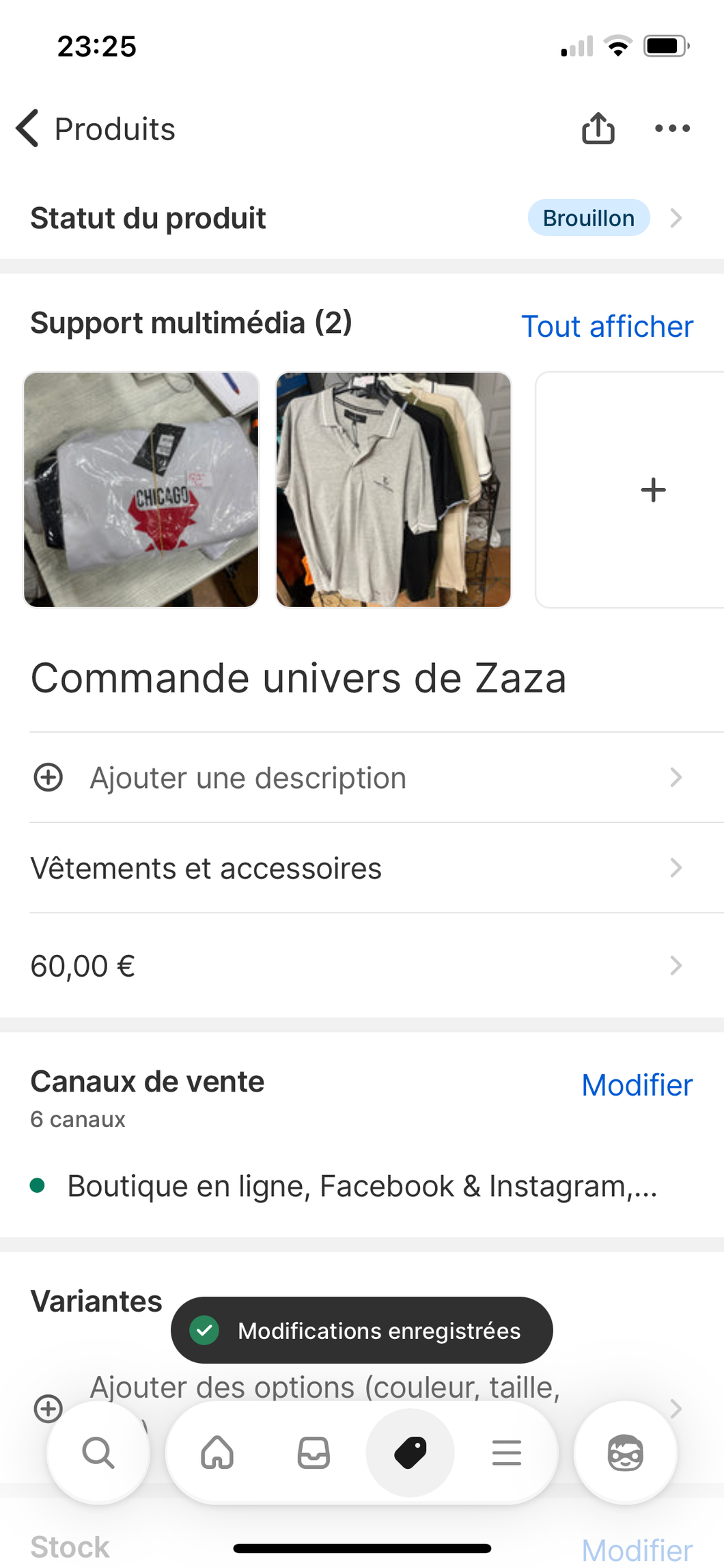 Commande univers de Zaza